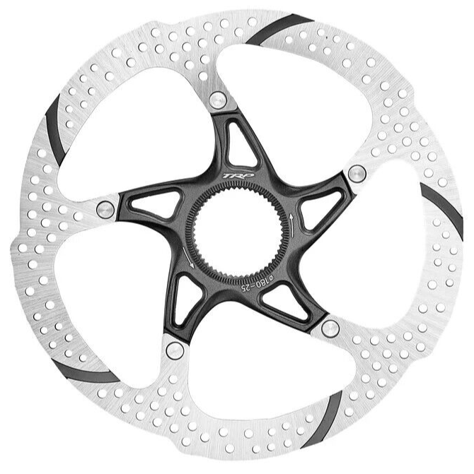 TRP TR25 Bike Disc Brake Rotor 160mm -or- 180mm Centerlock Mountain XC Gravel CX (Size: 180mm)