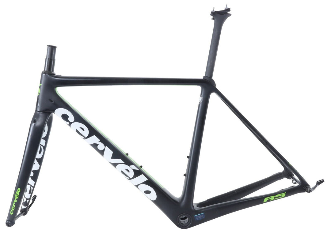 Cervelo R5 Disc Carbon Road Bike Frameset 54cm BLACK Thru-Axle Flat Mount 2018