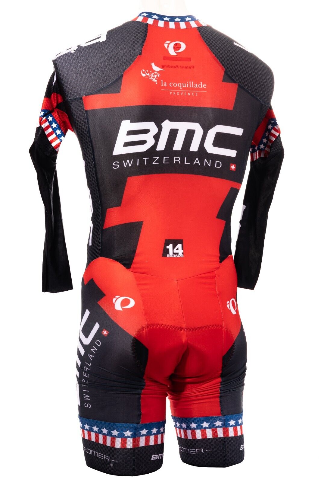 Pearl Izumi BMC Pro Cycling Team Long Slv Mach 5 Speedsuit Men MEDIUM USA Champ