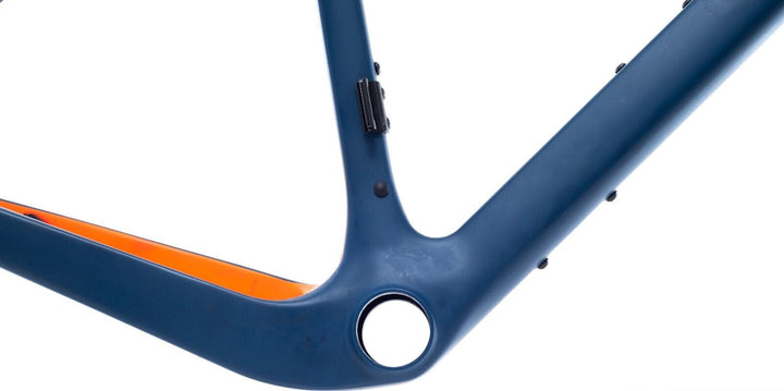 Rinasclta Aero Carbon Gravel Bike Frameset 58cm Disc/Rim Brake Blue/Orange Road