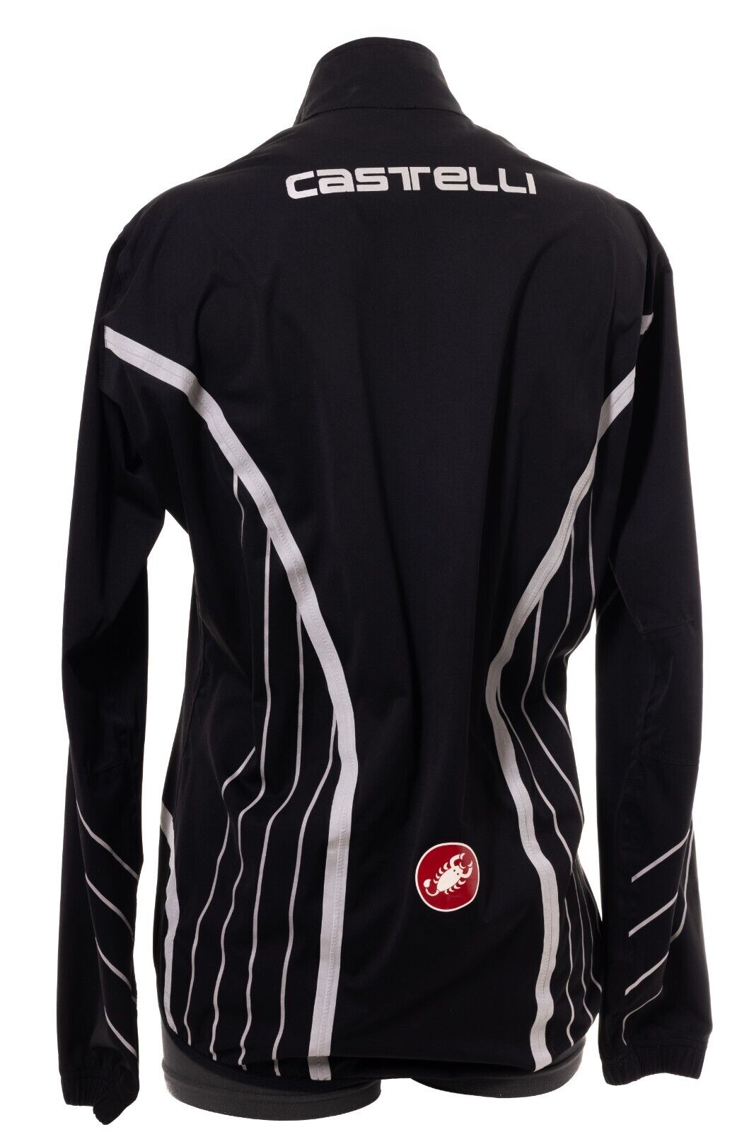 Castelli Misto Rain Jacket Men MEDIUM Black Reflective Waterproof Road Cycling