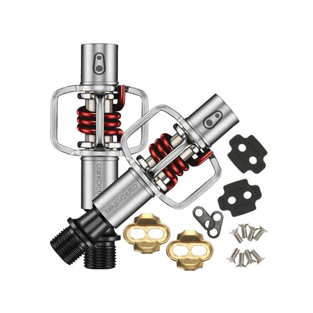 crankbrothers Eggbeater 1 Clipless MTB Bike Pedals 9/16" 2-Bolt Red Cyclocross