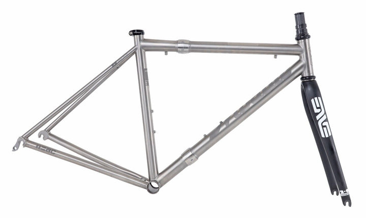 Mosaic T-1 Travel 2-Piece Titanium Road Frame Set 52cm ENVE Fork 700c QR w/ Case