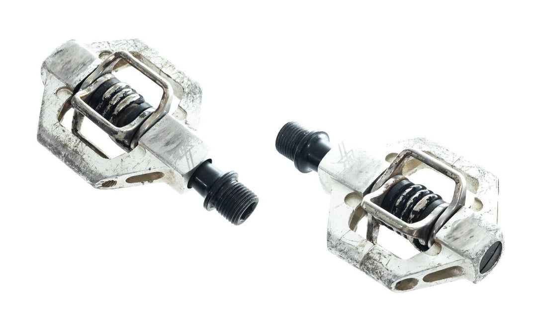 Crankbrothers Candy 4 Clipless MTB Bike Pedals Silver 9/16" 2-Bolt Gravel