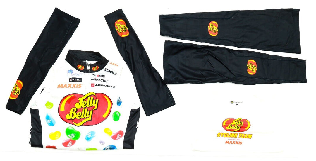 2XU Jelly Belly Pro Cycling Team Issue Vest + Warmers Men SM/MD Bundle Road Bike