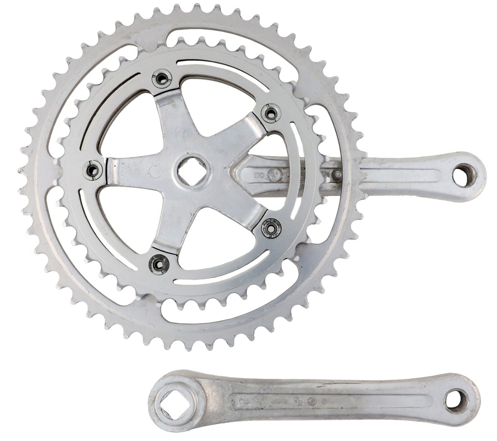 SHIMANO - わっさん  SR SakaeRingyo Super Custom Alloy Road Bike Crankset 170mm