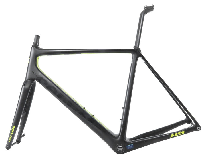 Cervelo R5 Disc Carbon Road Bike Frameset 58cm BLACK Thru-Axle Flat Mount 2018