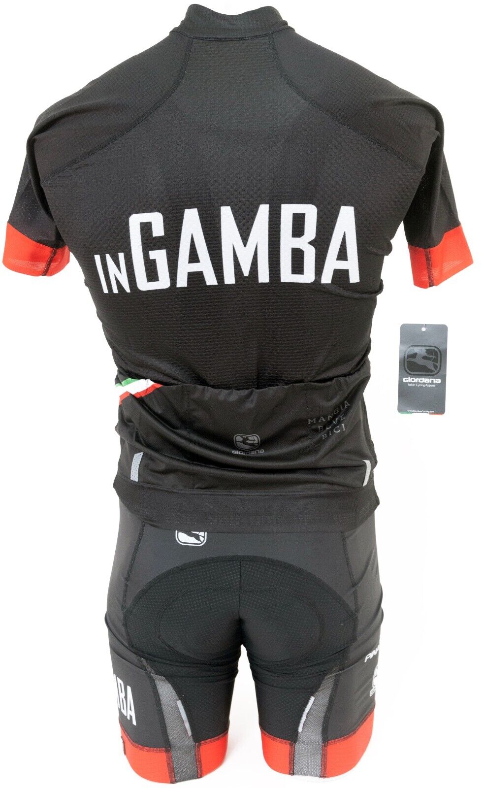 Giordana FR-C Pro inGAMBA SS Cycling Kit Men MEDIUM w/ Jacket + LG Gloves/Socks