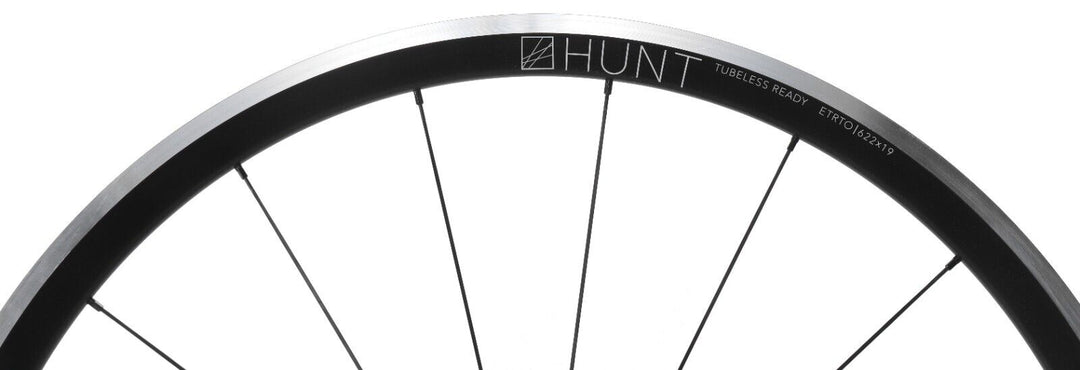 HUNT Race Aero Wide Alloy FRONT Wheel Tubeless Road Bike 700c QR Rim Race Tri TT