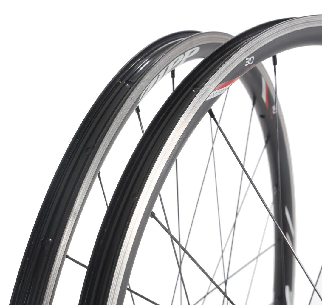 Zipp 30 Course Alloy Road Bike Wheelset Tubeless Campagnolo 9-12 Sp 700c QR Rim