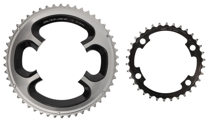 Shimano Dura-Ace FC-9000 2x 11s Road Bike Chainring Set 50/34T Compact 110 BCD