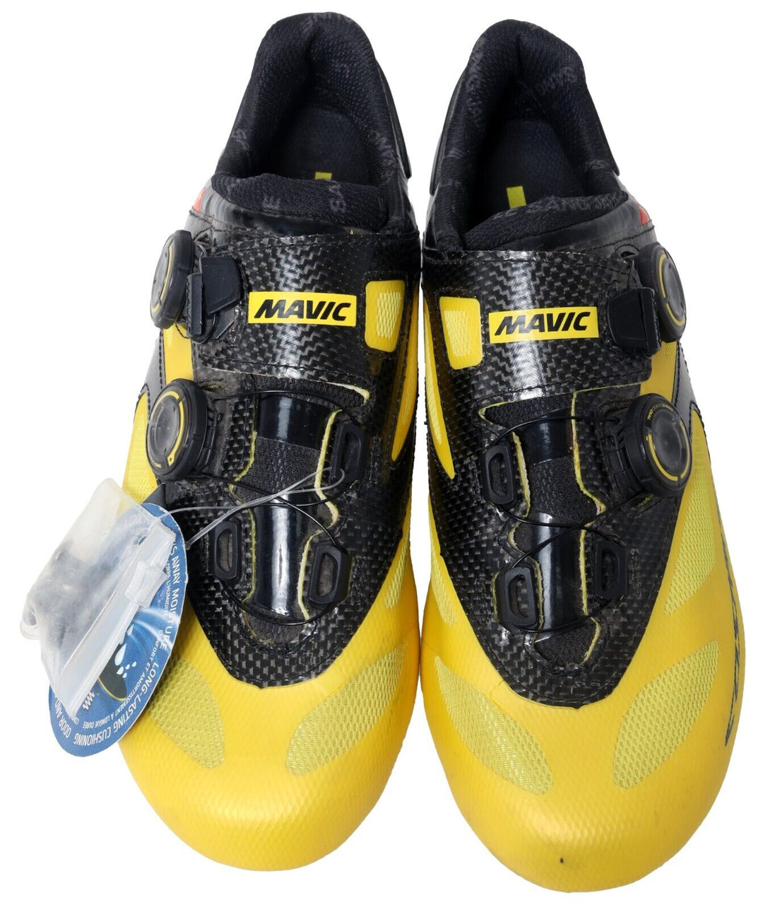 Mavic Cosmic Ultimate II Carbon Road Bike Shoes EU 40 2/3 US Men 7.5 Yellow