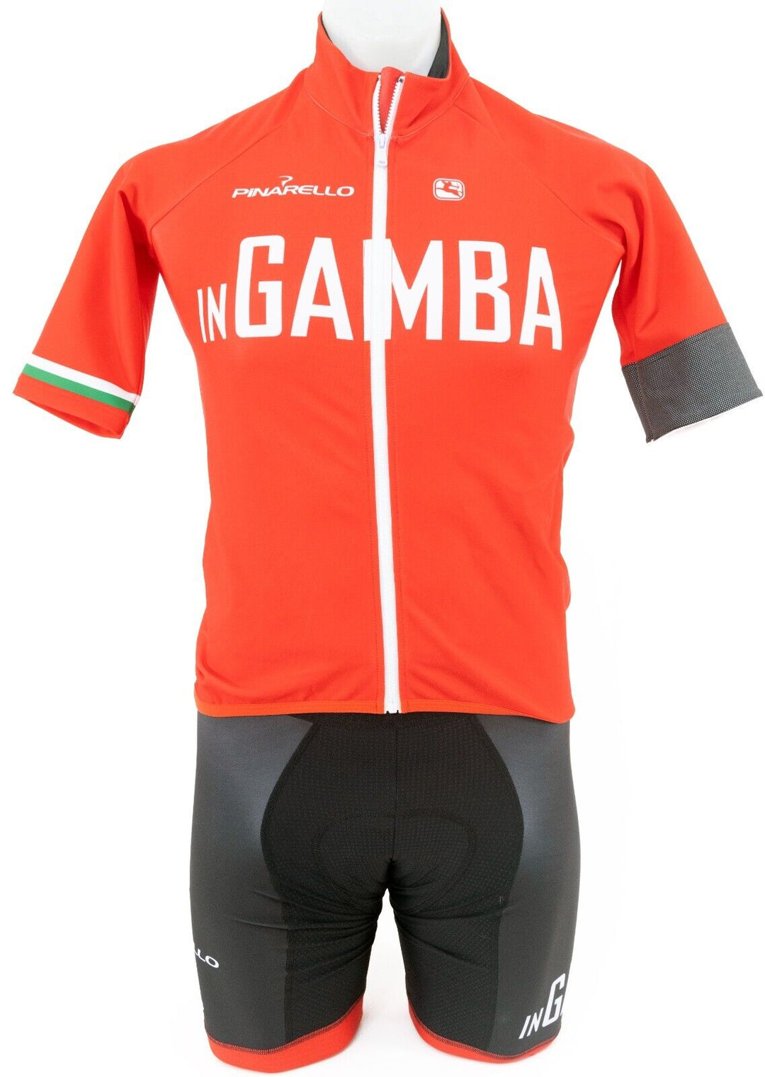 Giordana FR-C Pro inGAMBA SS Cycling Kit Men MEDIUM w/ Jacket + LG Gloves/Socks