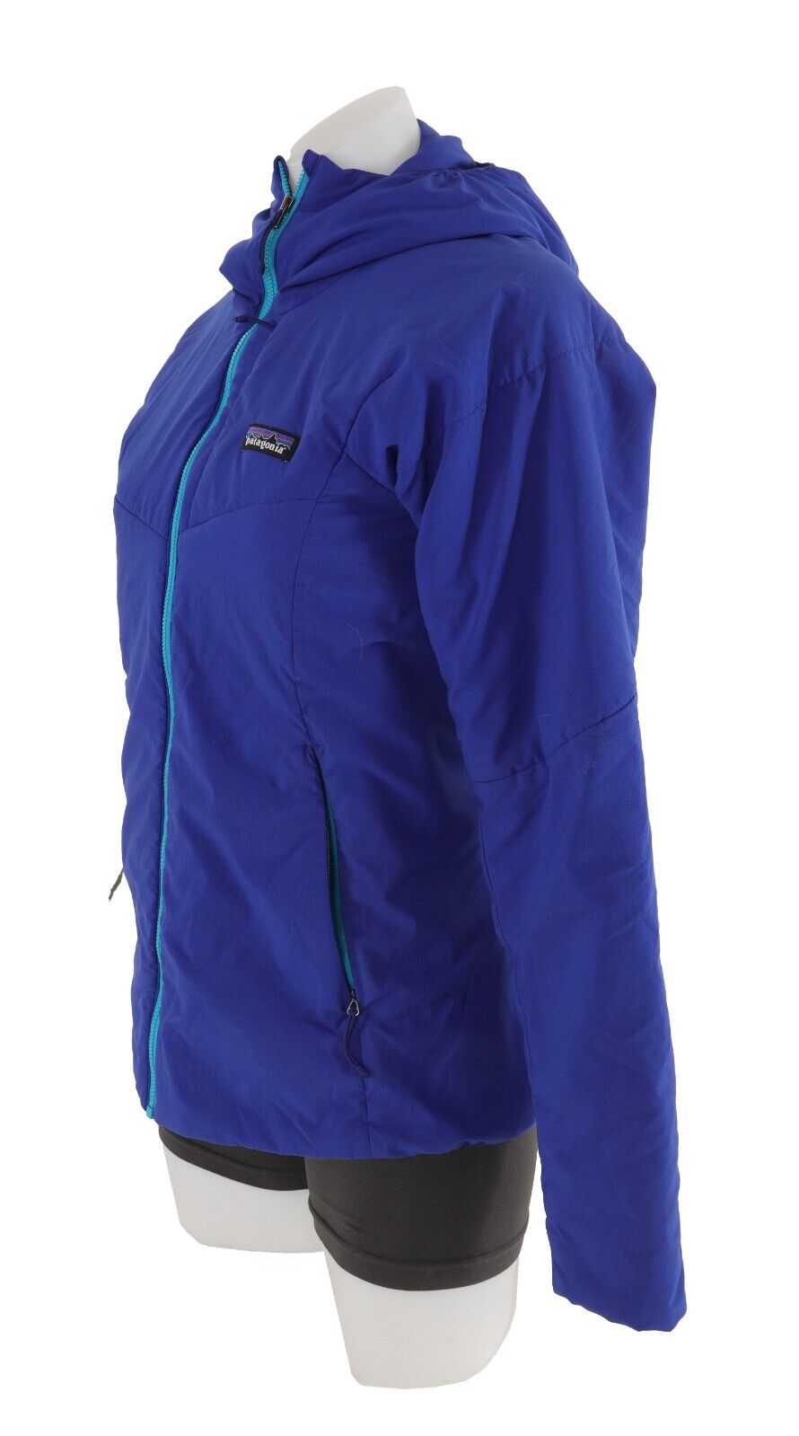 Patagonia Women's Nano-Air Hoody Jacket SMALL Blue Worn Wear Insulated Ski Tour