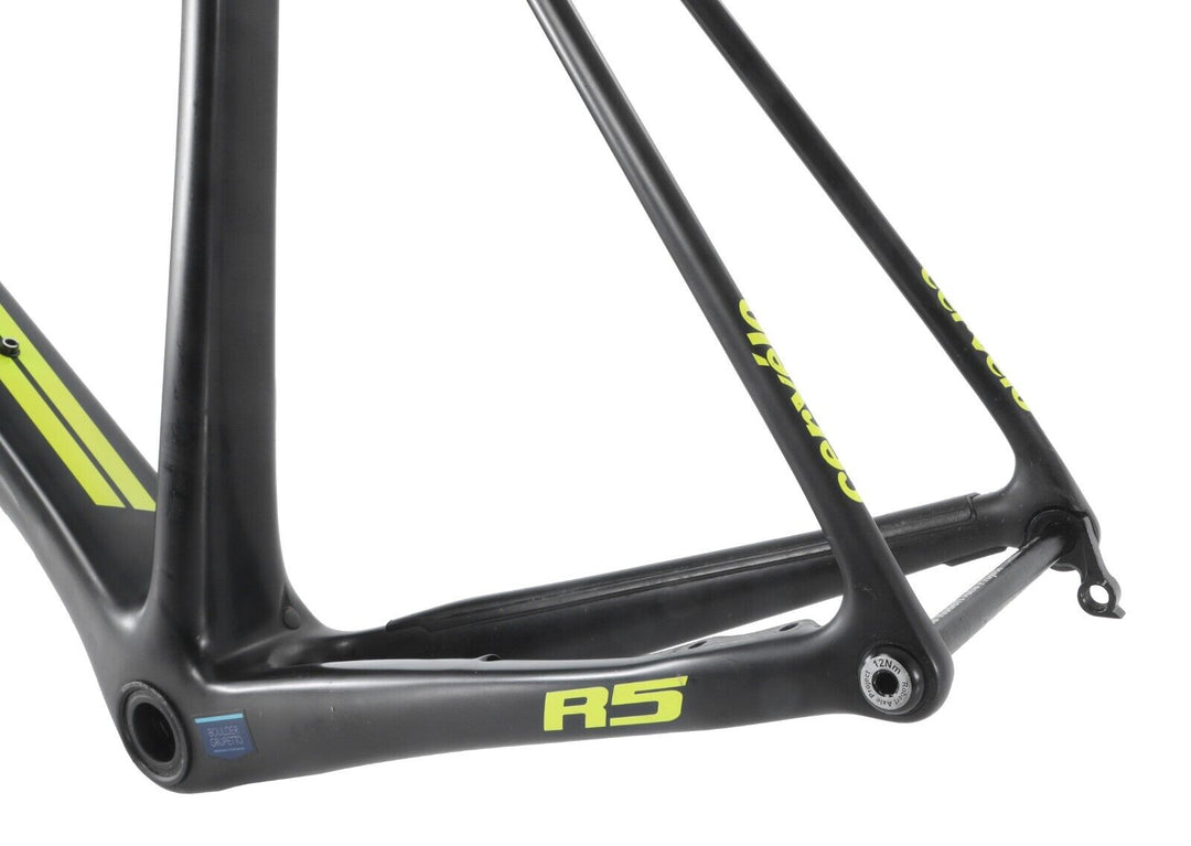 Cervelo R5 Disc Carbon Road Bike Frameset 58cm BLACK Thru-Axle Flat Mount 2018