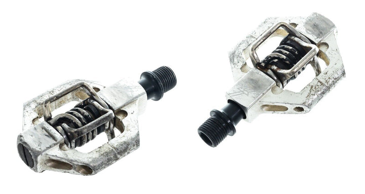 Crankbrothers Candy 4 Clipless MTB Bike Pedals Silver 9/16" 2-Bolt Gravel