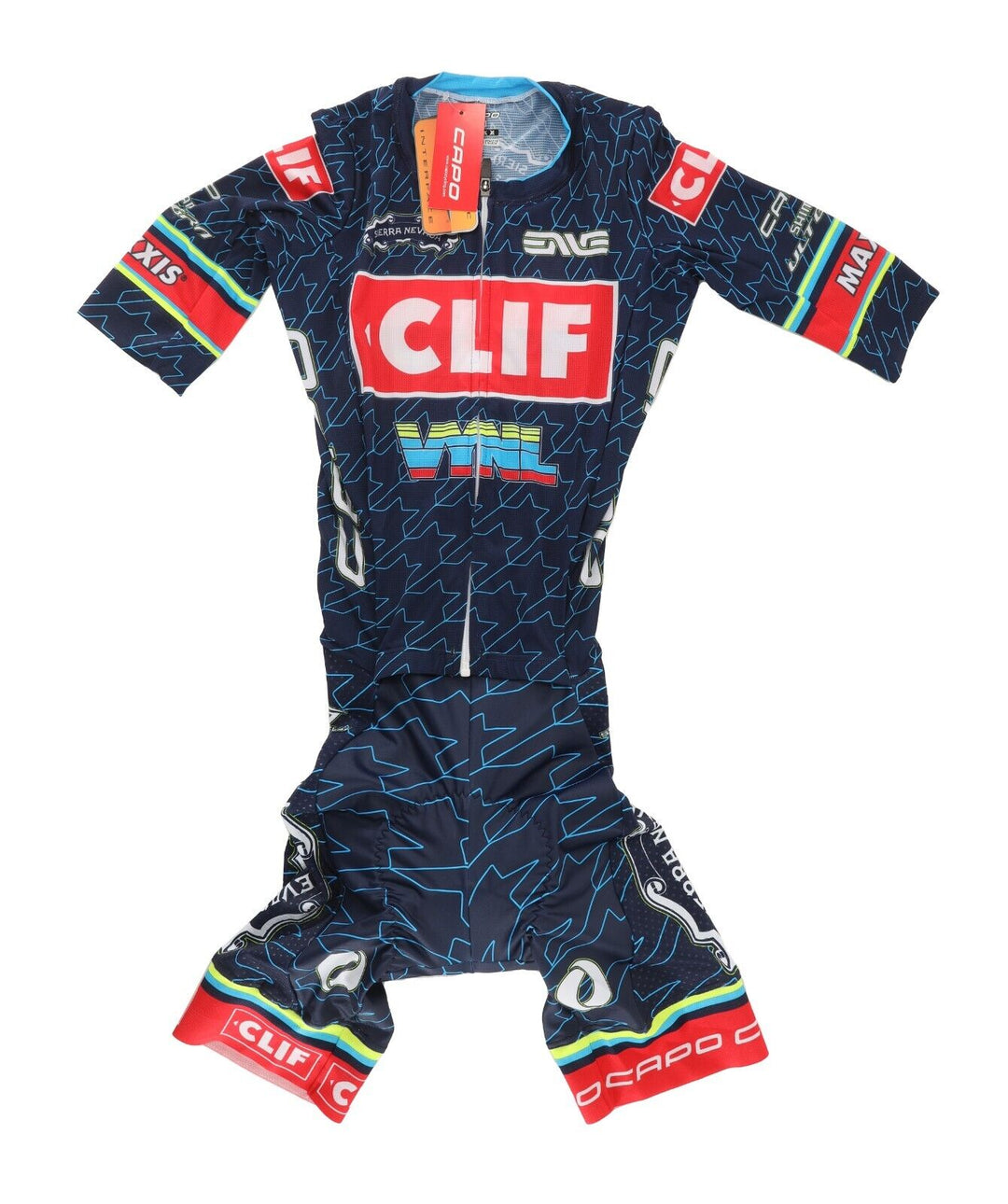 Capo Team CLIF Bar Racing Short Sleeve Speedsuit Men X-SMALL Road Race Crit NWT