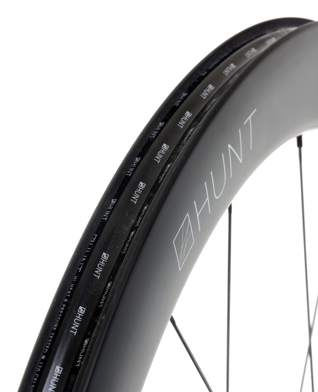 HUNT 54 Aerodynamicist Carbon Disc CL Tubeless 12x 100 Road FRONT Wheel 700c EZO