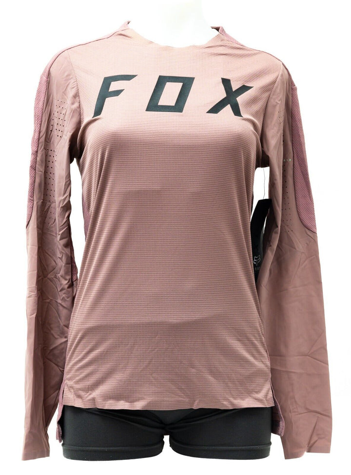 Fox Flexair Pro Long Sleeve Cycling Jersey Women SMALL Plum Mountian Bike Race