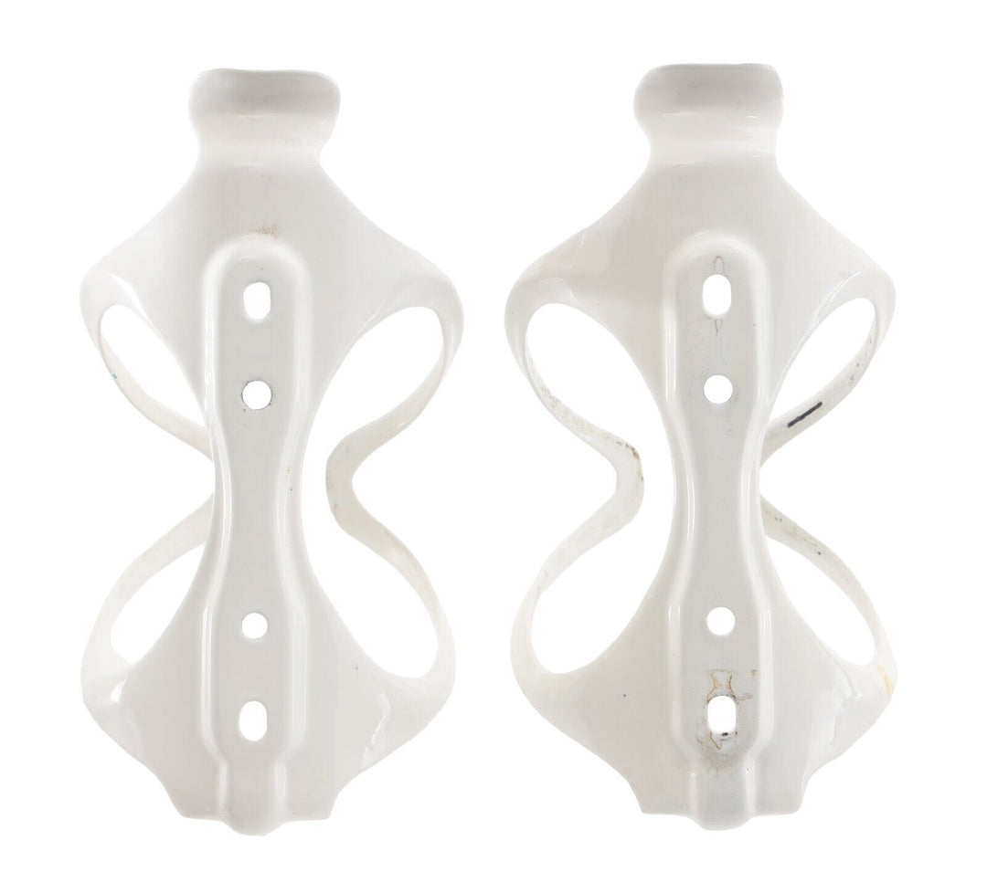 Arundel Mandible Carbon Bottle Cages 3K Glossy White 1 PAIR Road Mountain Gravel