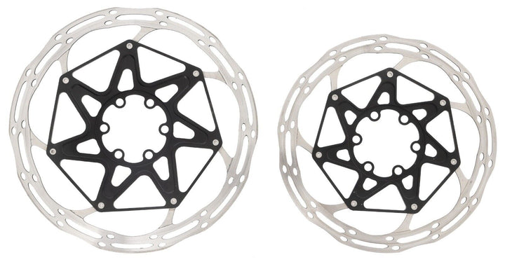 SRAM CLX Mtn Bike Disc Brake Rotors 1 PAIR 160/180mm 6 Bolt 2-Piece XC Gravel