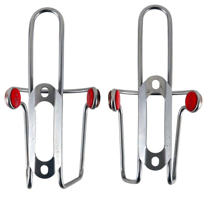 Elite Ciussi Inox Stainless Steel Water Bottle Cages 1 PAIR Road Bike Triathlon