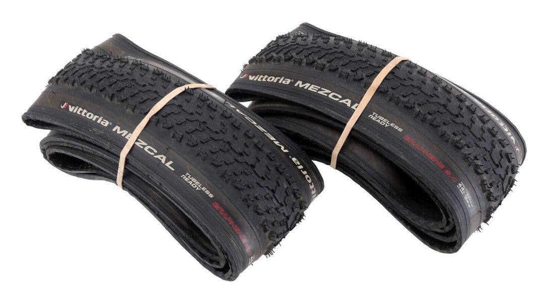 Vittoria Mezcal Graphene 2.0 Tubeless Gravel Bike Tires 700x 44c 1 PAIR Race TLR