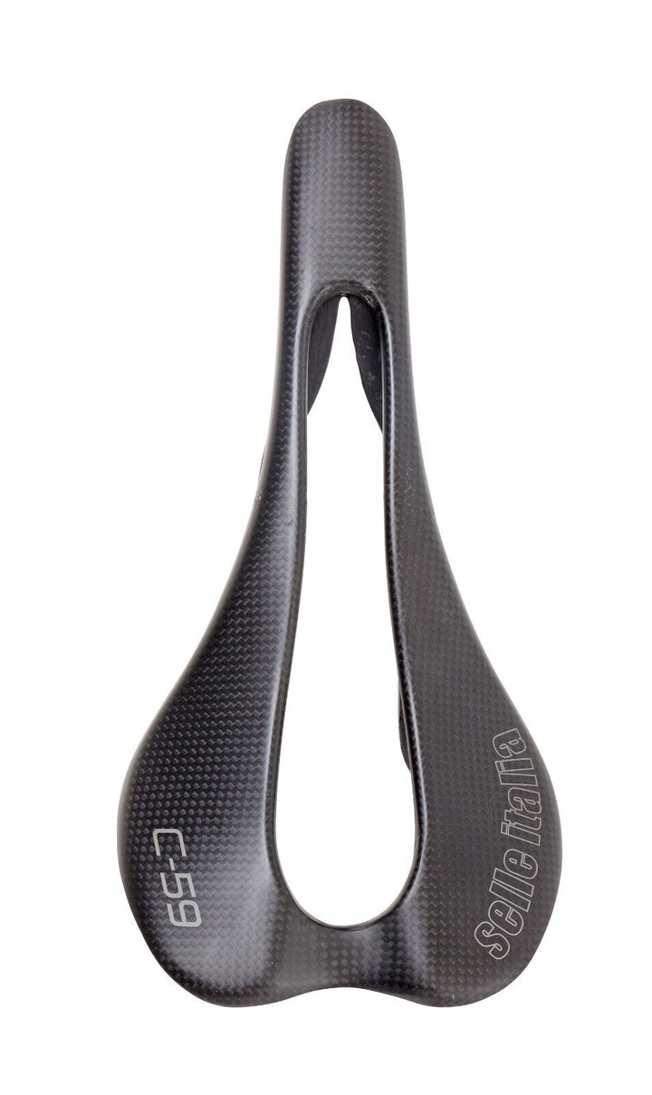 Selle Italia SLR C-59 Superflow ALL Carbon Saddle 128mm 7x9mm Road Bike 59 Grams