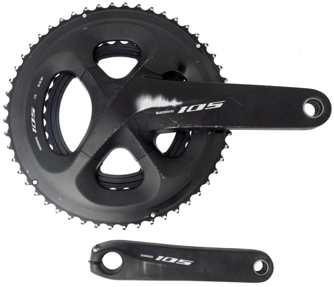 Shimano 105 FC-R7000 2x 11 Speed Crankset 170mm 52/36T Road Bike Gravel Race Tri