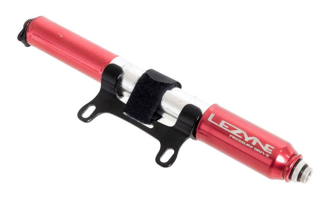 Lezyne Pressure Drive Mini Bicycle Frame Pump RED Road Bike MTB Touring Compact