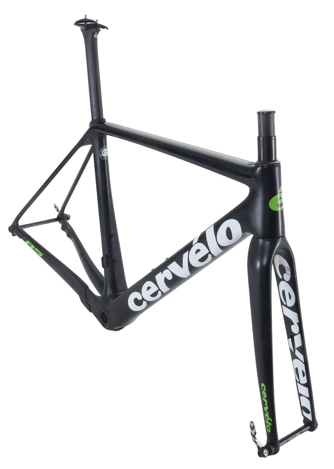 Cervelo R5 Disc Carbon Road Bike Frameset 54cm BLACK Thru-Axle Flat Mount 2018