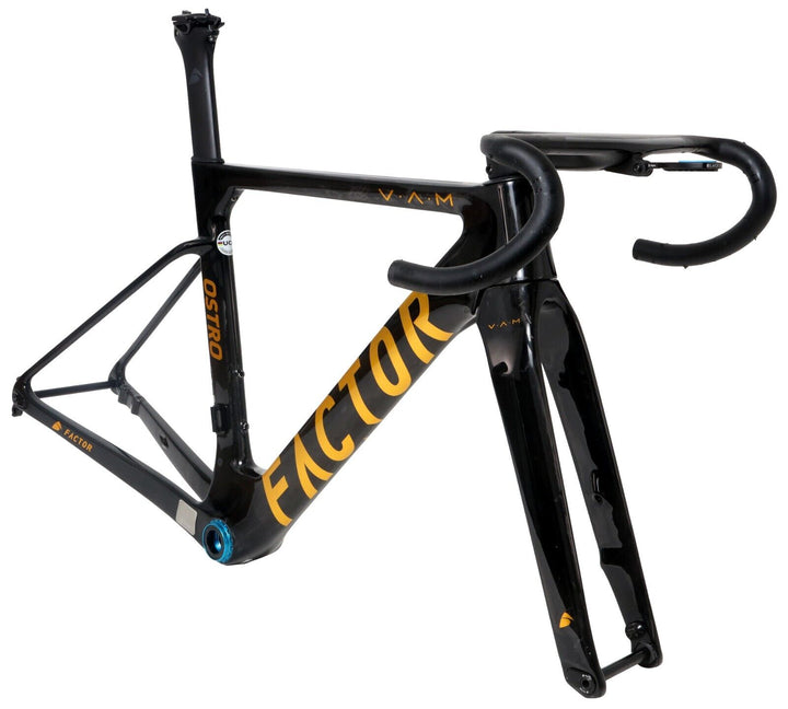 Factor OSTRO VAM Carbon Aero Disc Road Bike Frameset 49cm Module Black/Gold 2022