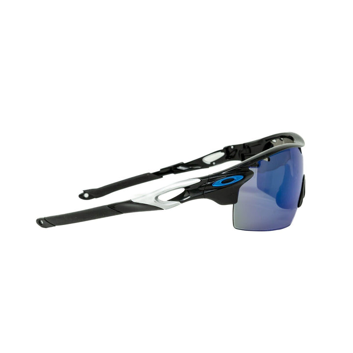 Oakley RadarLock Pitch Cycling Sunglasses Polished Black/Grey Blue Mirrored L-13