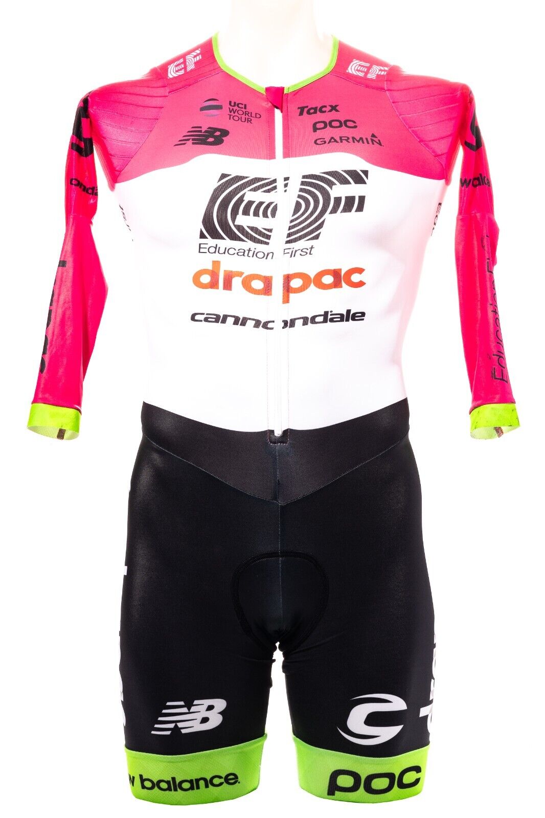 POC EF Education First Drapac Pro Cycling Long Slv Time Trial Skinsuit Men SMALL