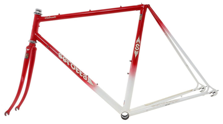 Serotta Colorado Steel Road Bike Frameset 54cm RED QR Columbus SL Shimano USA