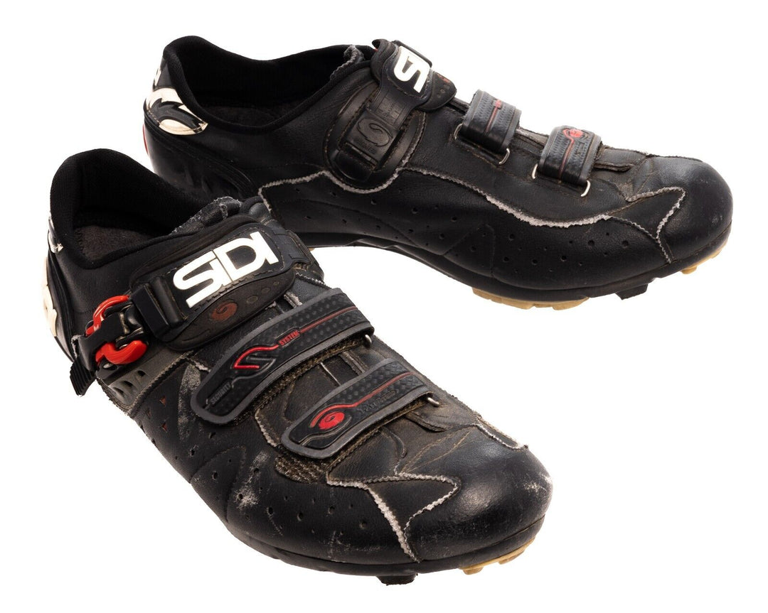 Sidi Dominator 5 Lorica MTB Shoes EU 47 US Men 11.9 Black 2 Bolt Mtn Bike Gravel