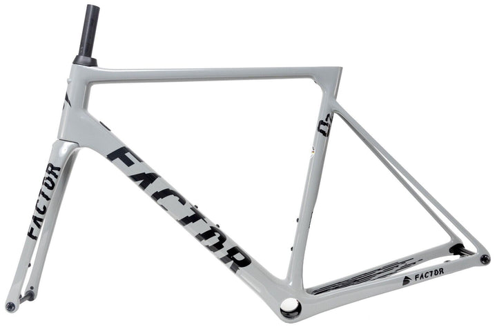 Factor O2 Disc Carbon Road Bike Frameset 56cm Shattered Gray Thru-Axle Race 2020