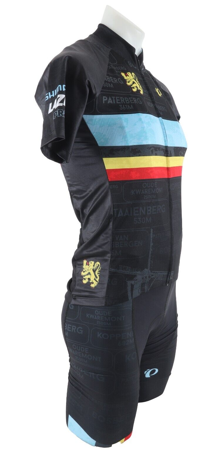 Pearl Izumi Belgium Flanders Lion Short Slv Cycling Kit MEDIUM BLACK Road Bike