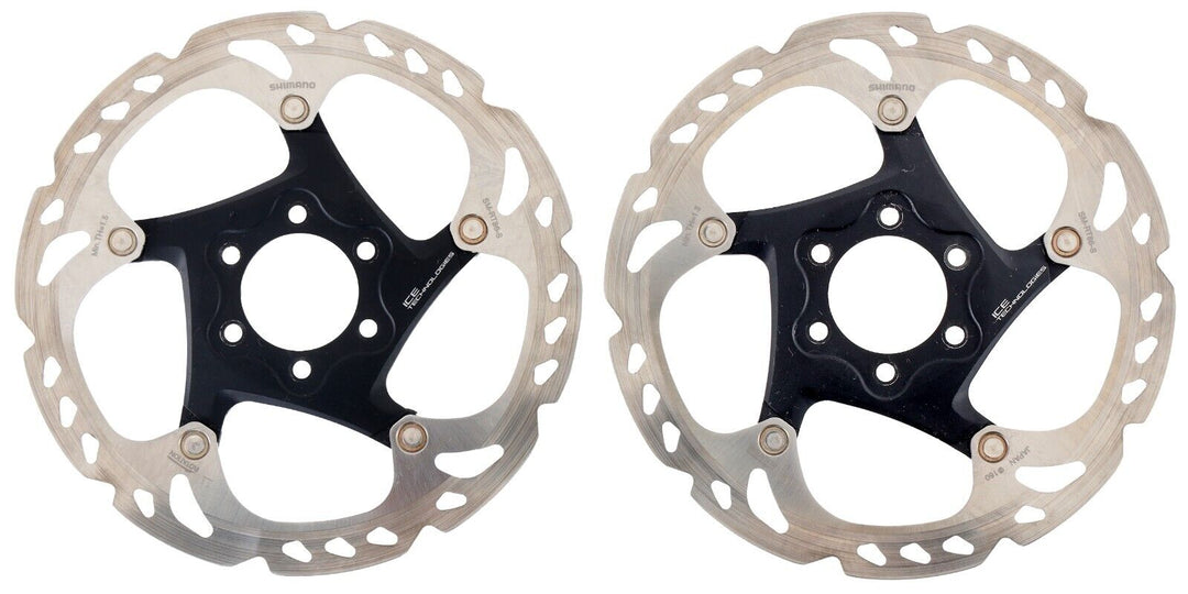 Shimano Deore XT SM-RT86-S PAIR Mountain Bike Disc Brake Rotors 160mm 6 Bolt XC