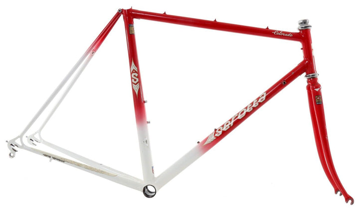 Serotta Colorado Steel Road Bike Frameset 54cm RED QR Columbus SL Shimano USA