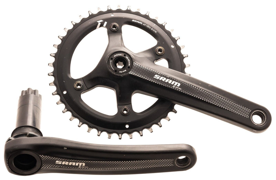 SRAM S-390 S-Series Alloy Crankset 175mm 42T BB30 1x 11 Speed Road Bike Gravel