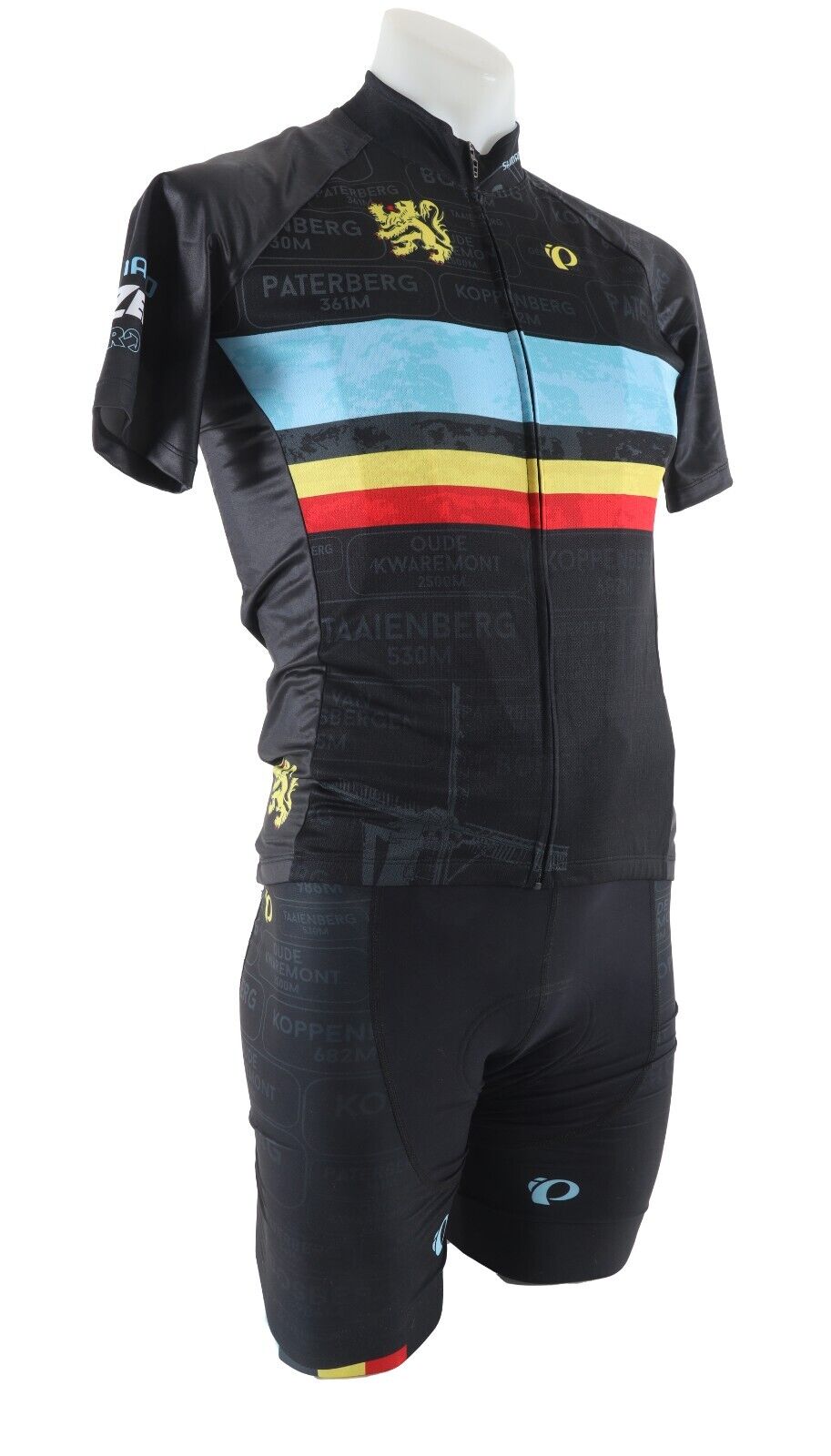 Pearl Izumi Belgium Flanders Lion Short Slv Cycling Kit MEDIUM BLACK Road Bike