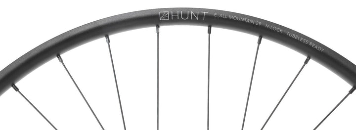 HUNT E_All Mountain MTB 29" Alloy Mtn Bike FRONT Wheel 6 Bolt Disc 15x 110mm DH