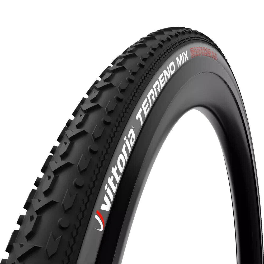 Vittoria Terreno Mix Tubeless Gravel Bike Tire 700 x 38c 120 TPI G2.0 BLACK GREY