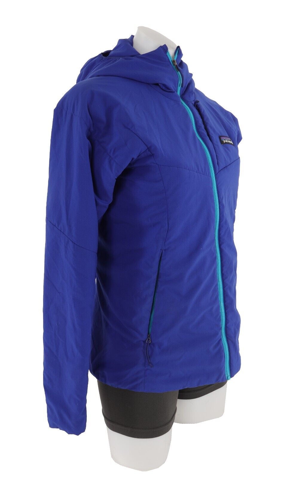 Patagonia Women's Nano-Air Hoody Jacket SMALL Blue Worn Wear Insulated Ski Tour