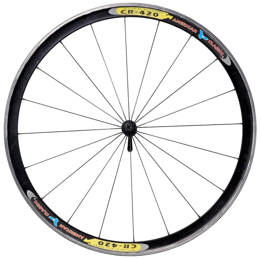 American Classic CR-420 Alloy Clincher Road Bike FRONT Wheel 700c QR Rim Aero TT