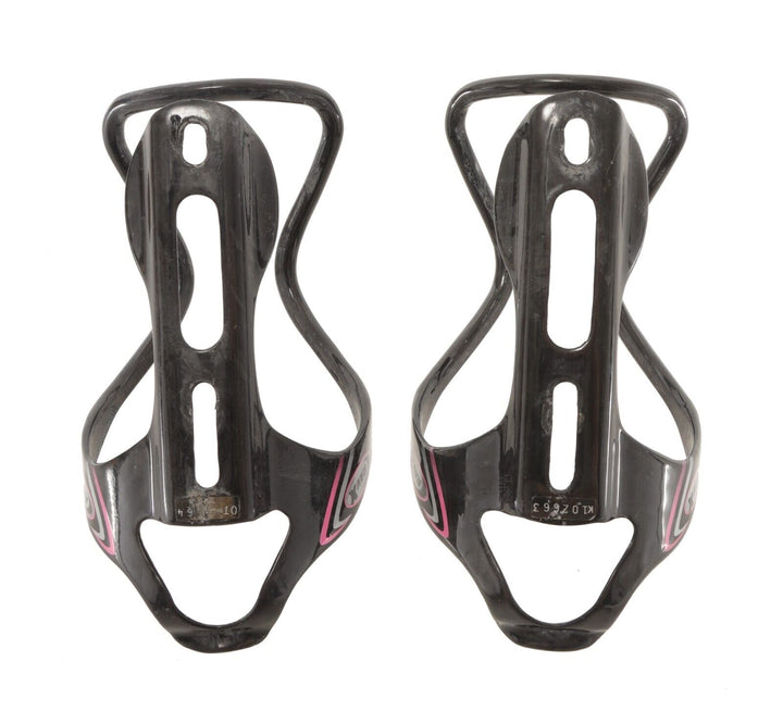 Rav X Gamma X Carbon Water Bottle Cages 1 PAIR Black/Pink Bike Lightweight Bike