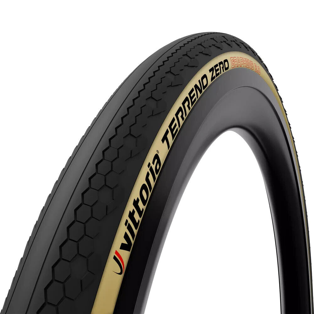 Vittoria Terreno Zero Tubeless Gravel Bike Tire 700 x 38c 120 TPI Tan/Black Race