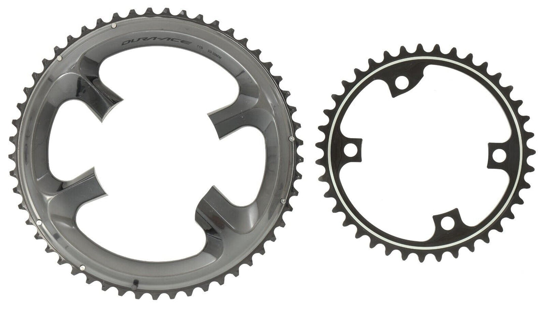 Shimano Dura-Ace FC-R9100 2x 11 Speed Road Bike Chainring Set 53/39T Triathlon