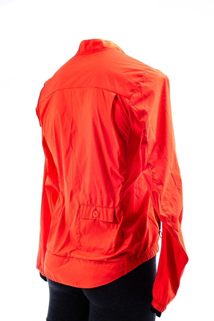 Rapha Wind Jacket Men MEDIUM Orange Road Bike MTB CX Windbreaker Commute Unisex